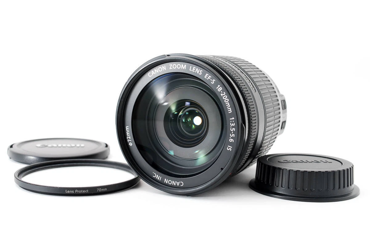 Mint] Canon camera Lens EF-S18-200mm F3.5-5.6 with IS with filter