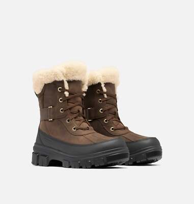 Sorel Torino V Parc wasserdichte Damen-Schneestiefel 2106721256 tabak, schwarz NEU