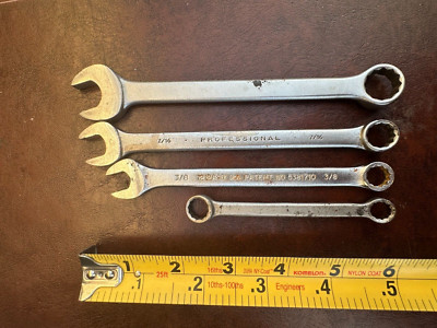 Proto Wrench Set of 4 (3/8''),(7/16''),(9/16''), (3/8'' and 5/16'')