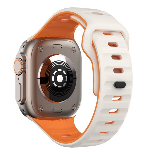 Sports Splicing Silicone Strap For Apple Watch Ultra 9 8 7 6 SE iWatch 49mm Band - Picture 37 of 95