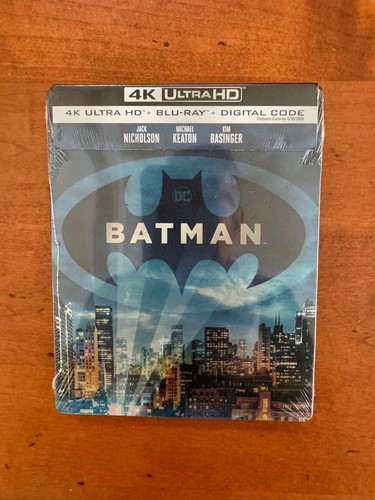 BATMAN - STEELBOOK - 4K ULTRA HD/BLU-RAY - (NICHOLSON/KEATON/BASINGER) - NEW! - Picture 4 of 6