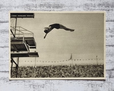 Jordan Kunstspringen Olympia 1932 Los Angeles Cigaretten Bilderdienst Vintage