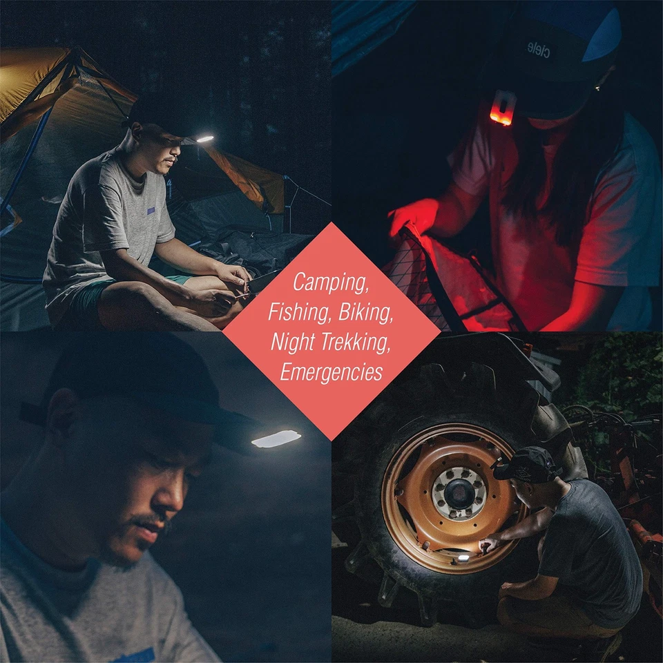 Claymore Capon 40B Luz Tapa Clip-On Roja &#8211; USB-C Recargable 230LM... Fas Foto 3 de 4