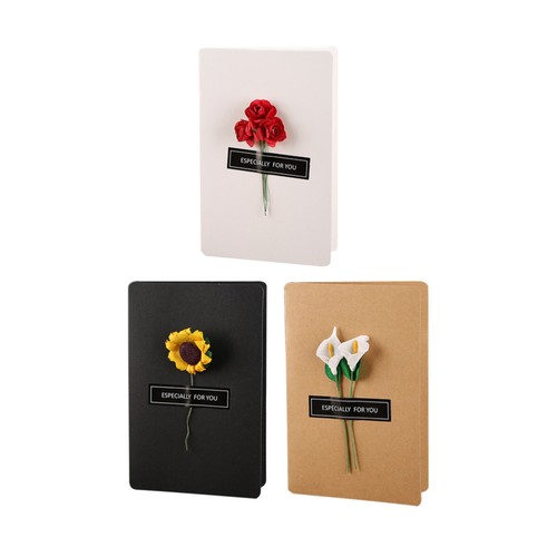 Creative Handmade Greeting Small Fresh Dried Flower Invitation Birthday Party - Picture 6 of 12