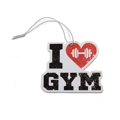 Lufterfrischer Duftbaum für Auto Tuning air freshener Wunderbaum 147 I love Gym