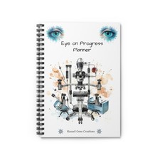 Eye on Progress Planner Notebook  Spiral Ruled Notebook, Ophthalmology