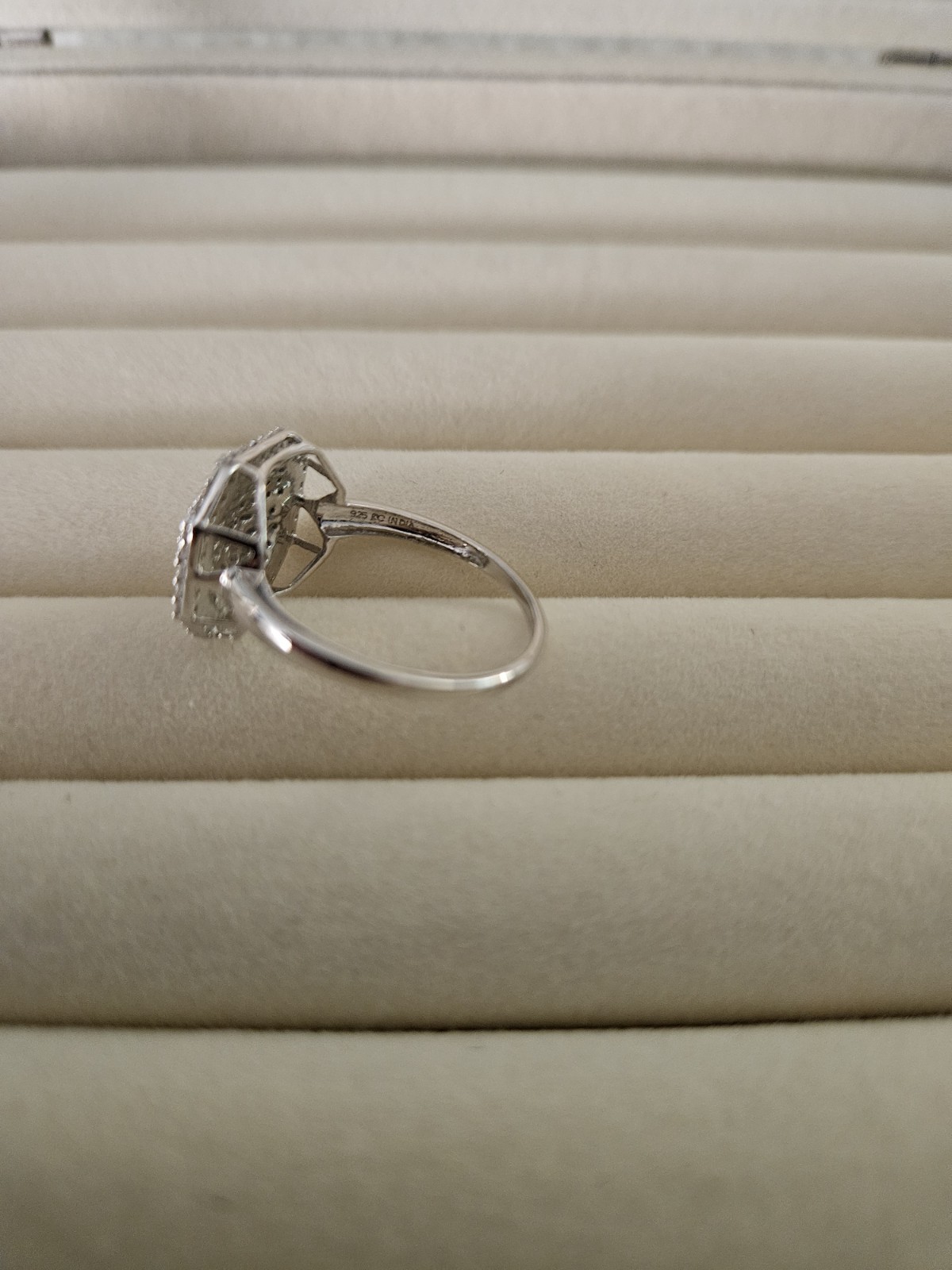 Silver 925 Ring Rectangular White Cubic Zirconia … - image 10