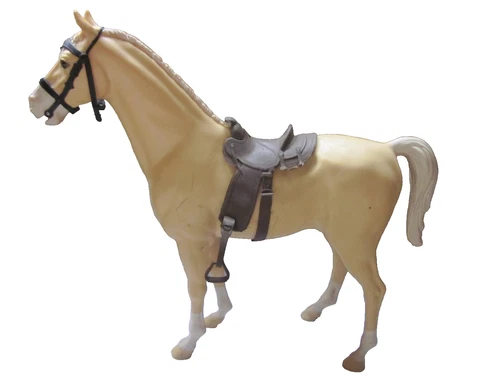 Vintage Louis Marx 1960's  Johnny West Horse Palomino Thunderbolt w/accessories