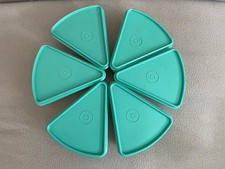 6 + 6 Tupperware Box Käseecke Kuchenecke Dreieck-dose Kuchendose Käsedose NEU