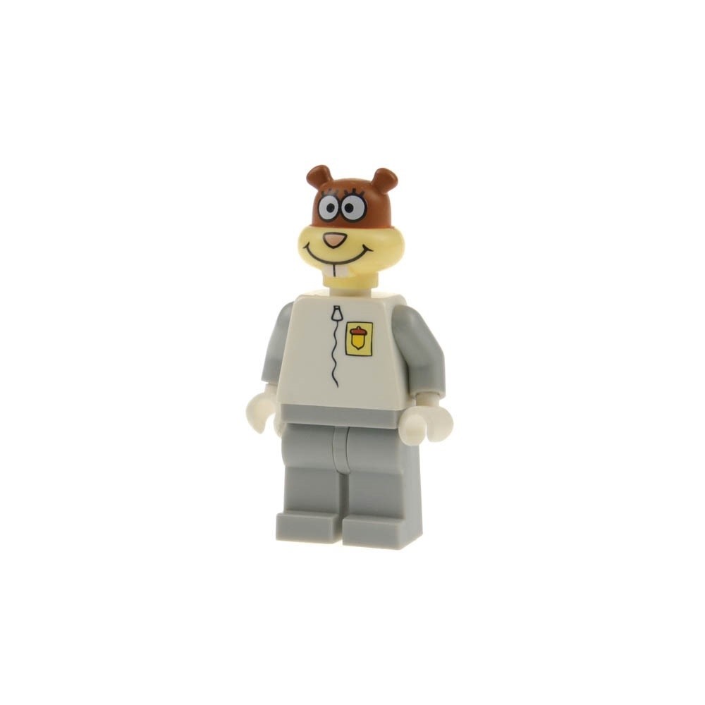 1X Lego Minifigure SpongeBob Sandy Cheeks White Gray Space Suit 3831 BOB012