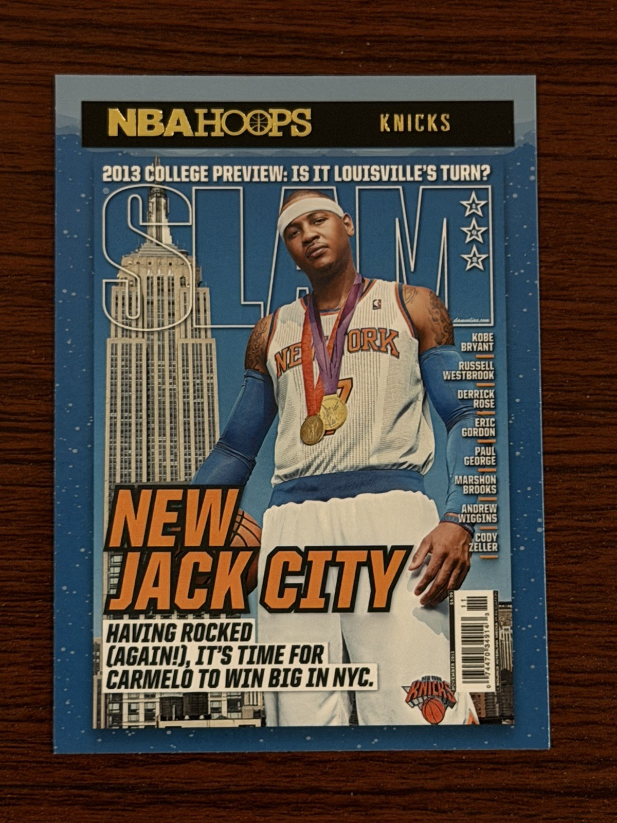 2020-21 Panini NBA Hoops Carmelo Anthony SLAM Insert #3