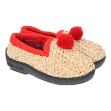 Paar Strohschuhe Der Solide, Einbändelung ro...