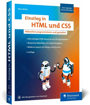 Einstieg in HTML und CSS | Peter Müller | Taschenbuch | 551 S. | Deutsch | 2024