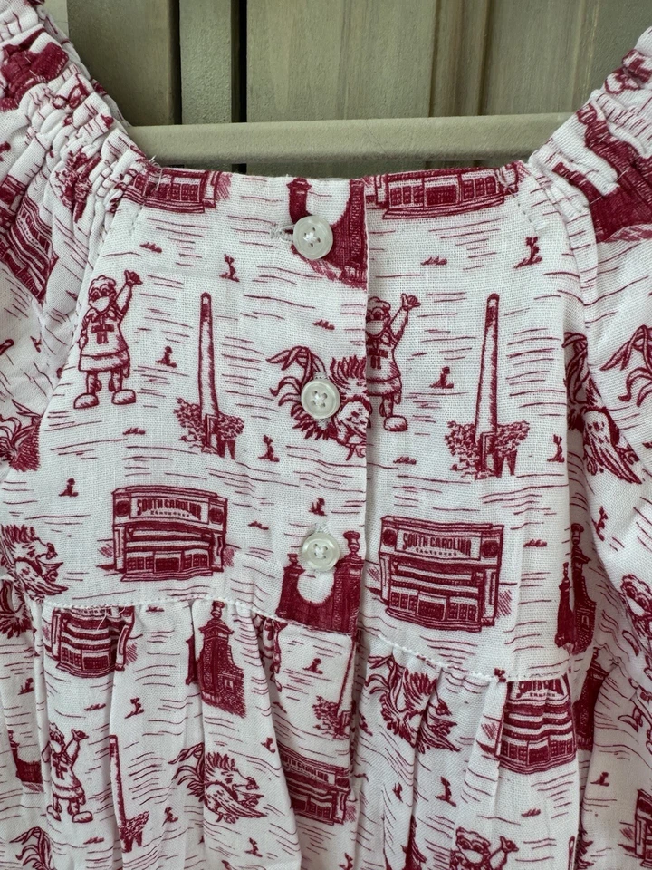 Universidad de Carolina del Sur, Gamecocks, Bebés Niñas, Burbuja Estampada Foto 4 de 4
