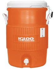 (2 pack) Igloo 5 Gallon Heavy-Duty Beverage Cooler, Orange