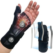 Carpal Tunnel Wrist Brace with Thumb Support, Day  Night Thumb Spica Splint ...