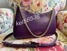 IN HAND NEW Kate Spade Madison Saffiano Leather Convertible Crossbody - Purple