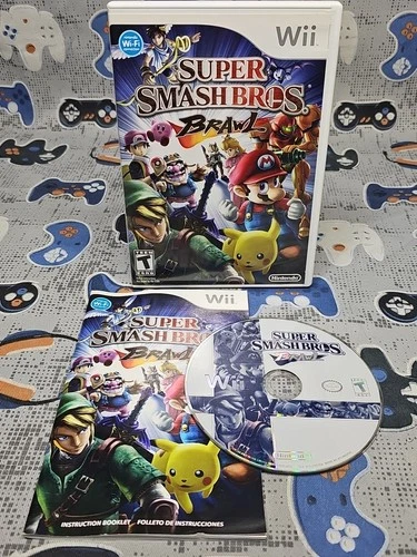 Super Smash Bros. Brawl (Nintendo Wii, 2008) CLEANED & TESTED CIB