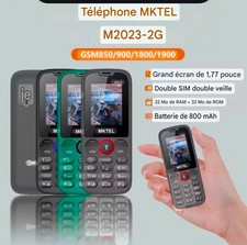 MKTEL M2023 Smartphone with Keyboard, Senior Phone, Dual SIM, Photo, Lamp