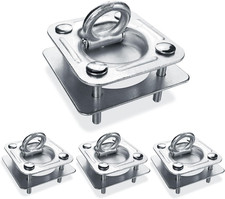 4 Pack Recessed D-ring Tie Down Anchors 6000 Lbs Heavy Duty Trailer Floor