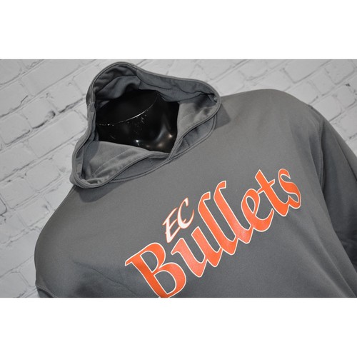 EC Bullets Viaje Softbol Sudadera con Capucha East Cobb Hombres Talla XL Gris Poliéster - Imagen 3 de 6