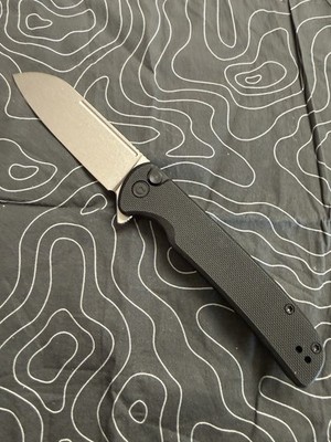 Civivi Chevalier - Black -Stone Washed Blade Folding Knife *FREE Shipping*