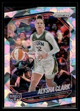 Alysha Clark 2025 Panini Prizm WNBA Ice Prizm Card #129