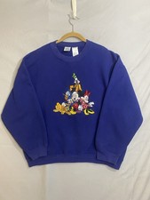 Vintage The Disney Store Mickey and Friends Embroidered Crewneck Sweatshirt