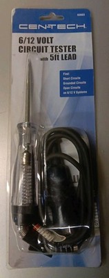 Centech 6/12 Volt Circuit Tester with 5ft Lead