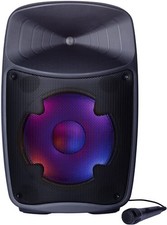 Ion IPA154 Pro Glow Ultra Portable Bluetooth Speaker 300 Watts With Lights  Mic