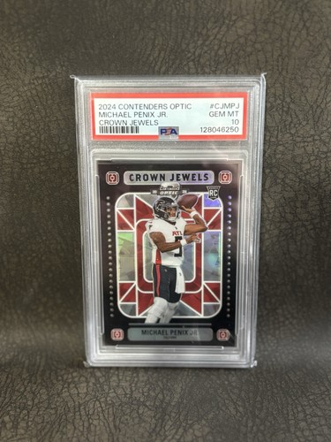Michael Penix Jr. #5 2024 Panini Contenders Optic Crown Jewels card