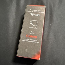 Vintage 1 Box 5 Rolls Thermal Paper TP-38 38mm×7m For Canon Printing Calculators