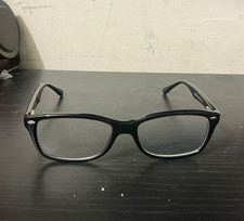 Ray-Ban RB5228 2000 Black Rectangle Full Rim Plastic Eyeglasses 55-17-140 Case