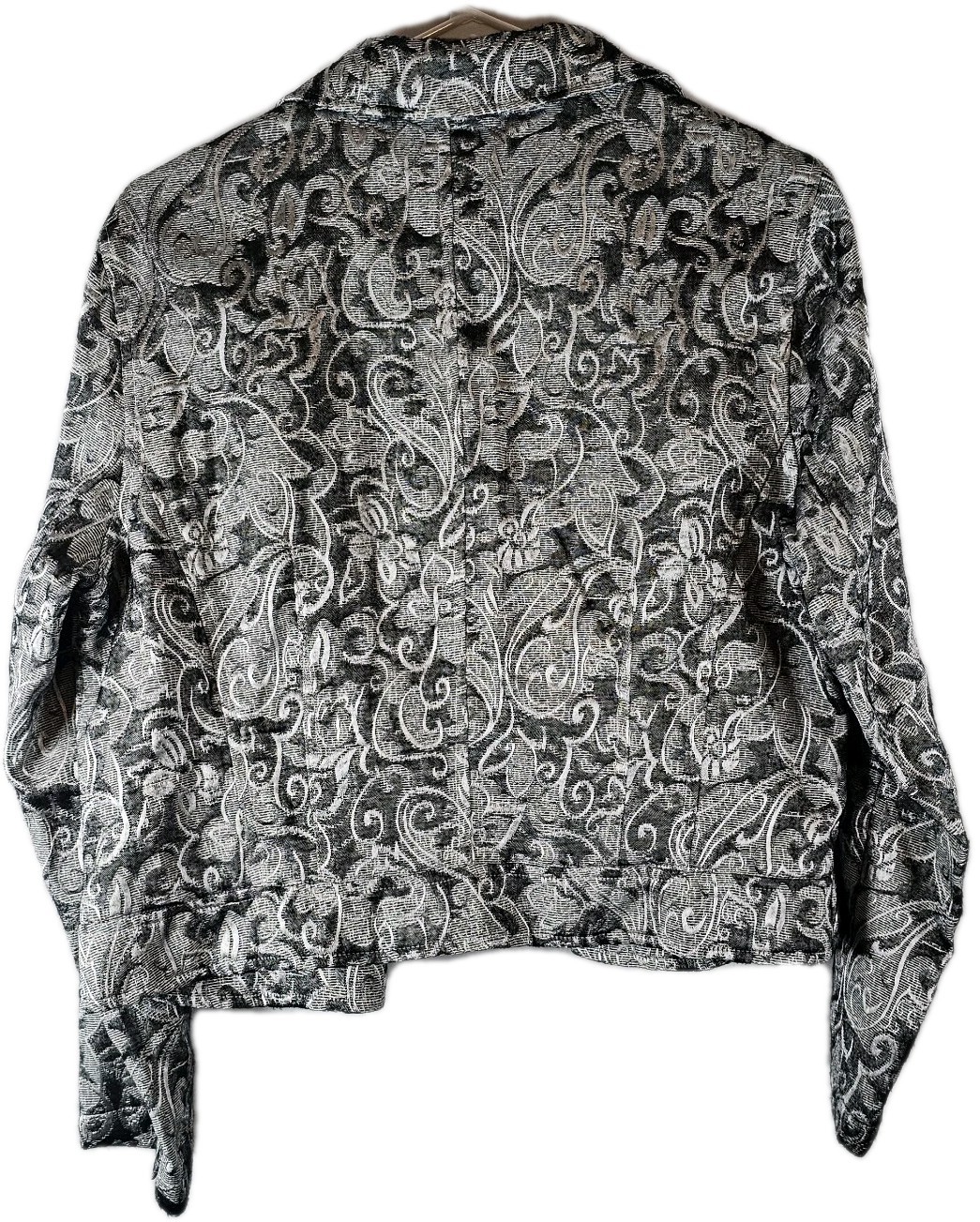 Chico's Size 2 Statement Jacket Large Damask Open… - image 4