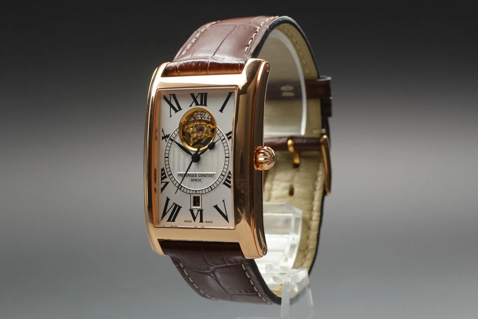 Frederique Constant Carre Heartbeat FC-315MS4C24 AT Men's Watch [ Band Damaged ] - Image 4 of 4
