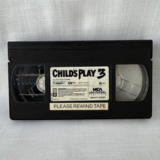 CHILD S PLAY 3 1991 VHS Tape Rare OOP Horror CHUCKY Tested