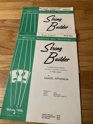 String Builder Samuel Applebaum Book 1 Violin Sheet Music Belwin Course Method