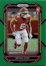 2022 Panini Prizm Bryan Cook #397 Green Prizm RC Kansas City Chiefs