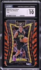 2024 Panini Select Cody Williams Tiger Prizm SSP #394 Rookie RC Case Hit CGC 10