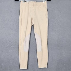 Ariat Heritage Knit KP Pull On Pants Youth 12 Beige Tan Riding Breeches Jodhpurs