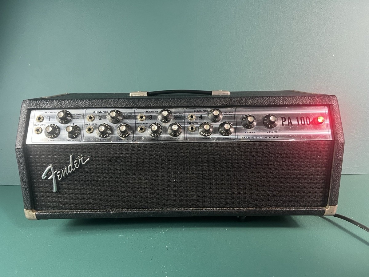 1970s Fender PA-100 PA 100 Mixer Amplifier Guitar Bass 100 Vintage