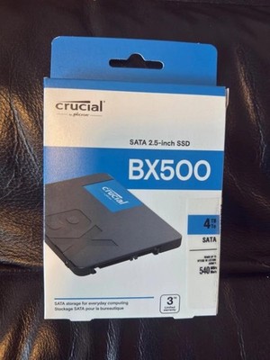 Crucial BX500 4TB SATA SSD Internal Hard Drive CT4000BX500SSD1 IN PACKAGING