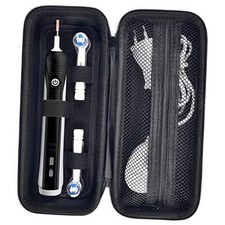 Toothbrush Travel Case Compatible with Oral-B Pro 1000, Regular Size Black