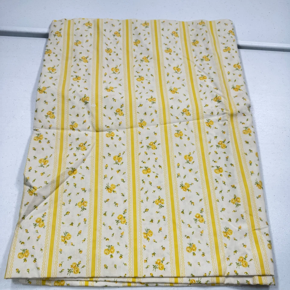 Sábana plana vintage fashion manor gemelas rosas amarillas rayas flores y2k años 90 1488-7 Foto 2 de 4