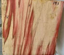 K D Flaming Red Box Elder Bowl Blank PenBlanks  Duck Calls 4”x8 1/4”x8 1/2” 193