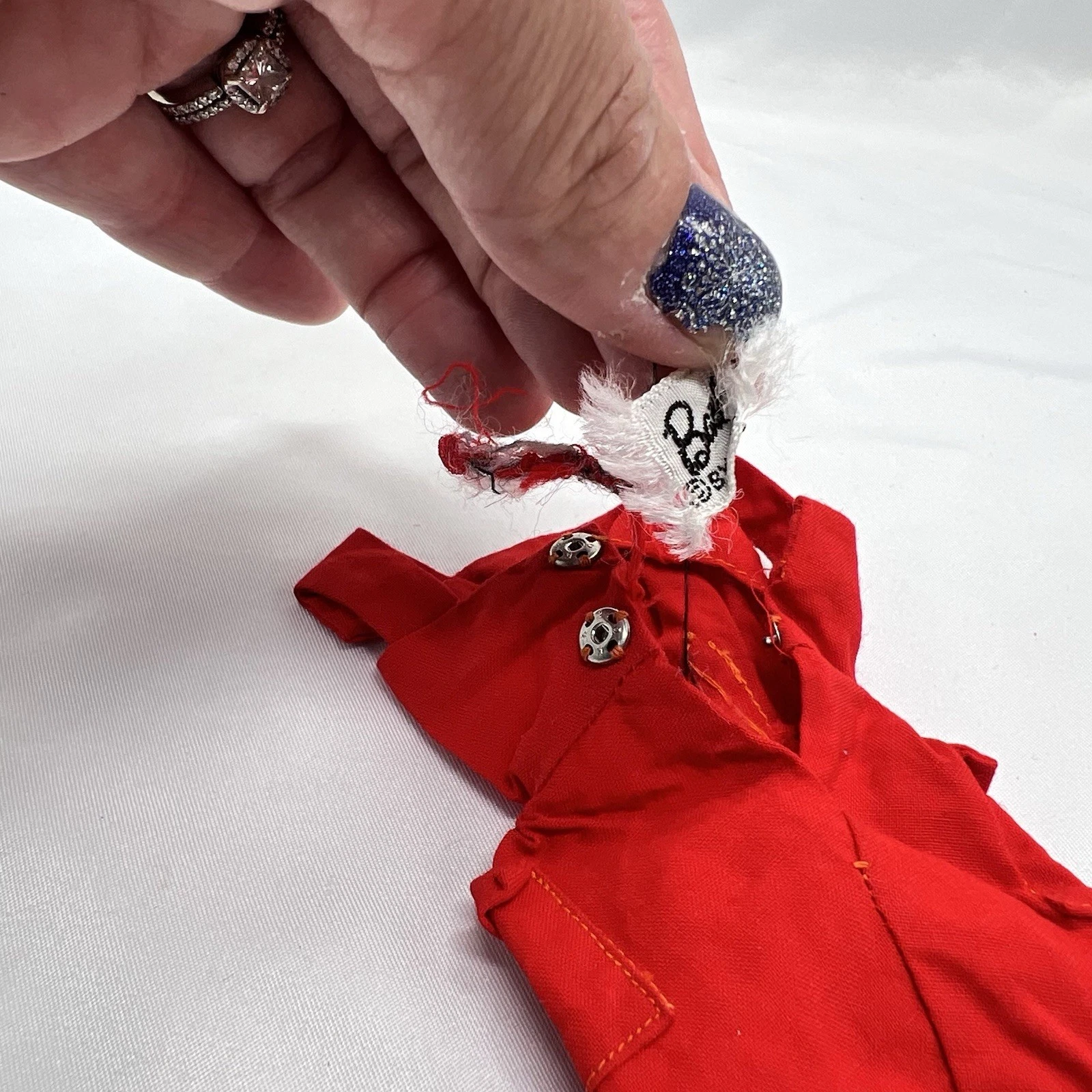 VETEMENTS Vintage 1960 Mattel Barbie Sheath Sensatioin #986 vestito tubino rosso