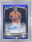 Deniya Prawl 2025 Bowman #CPA-DR Purple Refractor Chrome 1st RC Auto /250