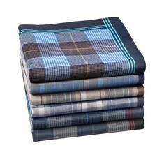 Handkerchiefs for Men Soft Cotton Men  s Handkerchiefs Striped Hankies Pocket ...