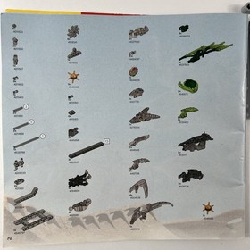 LEGO Bionicle 8994 Baranus V7 Battle Vehicles w/ Manual Missing 7 Pieces