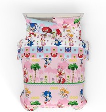 Sonic The Hedgehog "Pink Sunset" Kids Reversible Full Bed Set-AB0CF6WFN8L6